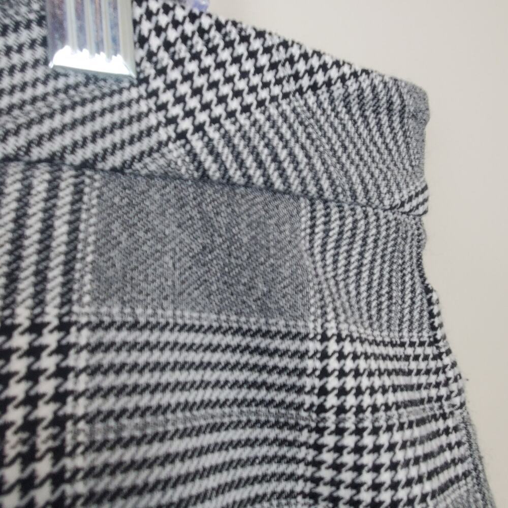 NYDJ High Waisted Straight Leg Glen Plaid Houndstooth Trouser Pants - Picture 5 of 8
